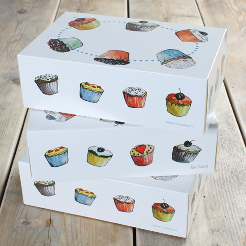  Foto: FunCakes Cupcake Box 6 -Cupcakes 24x16x8cm- + inserto 3 pz.