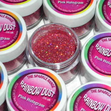  Foto: Rainbow Dust Sparkles Hologram rosa 5 gr.