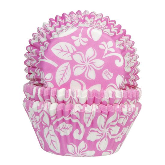  Foto: HOUSE OF MARIE BAKING CUPS ALOHA FLOWER PINK PK/50