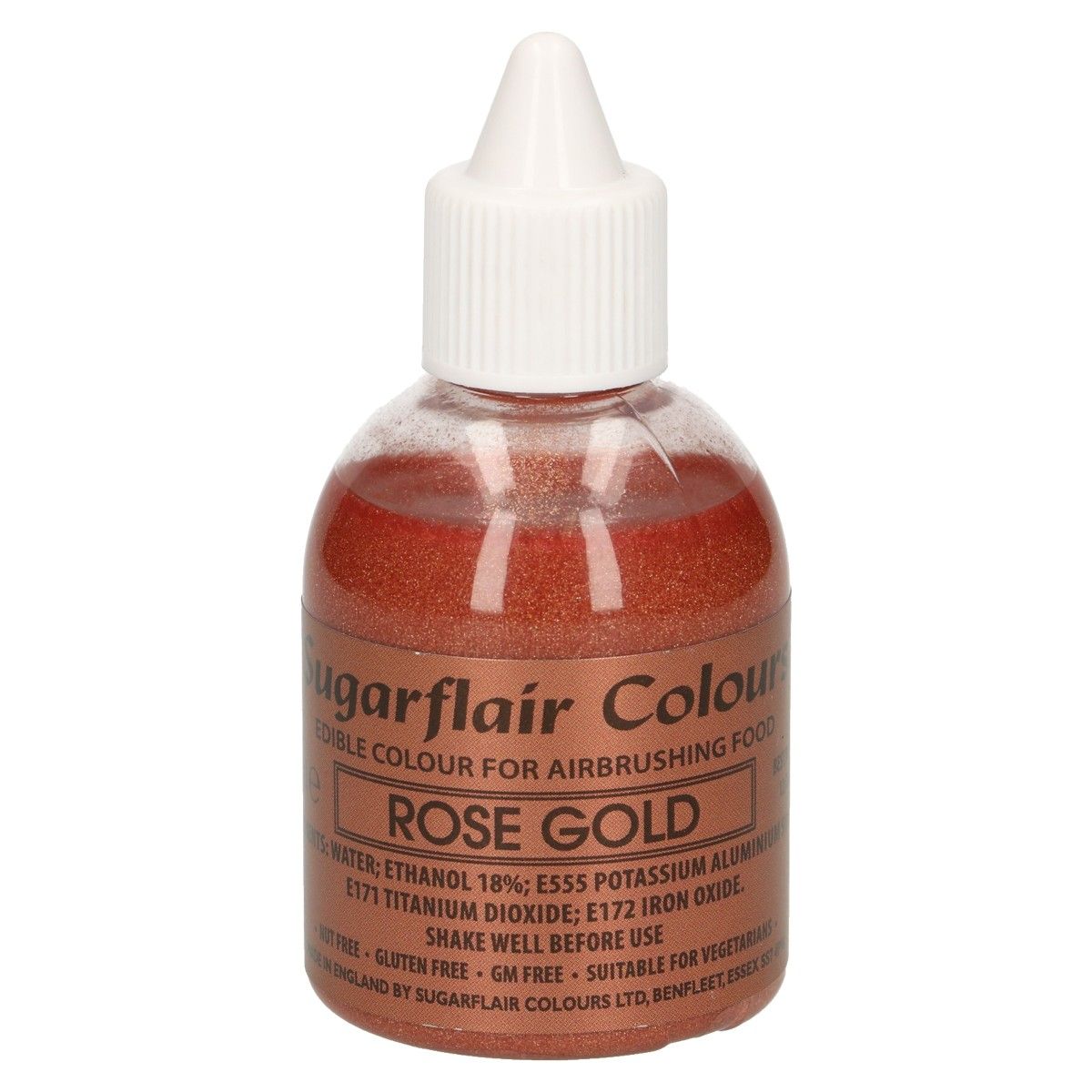  Foto: Sugarflair Colorante Aerografo -Oro Rosa Glitter- 60ml