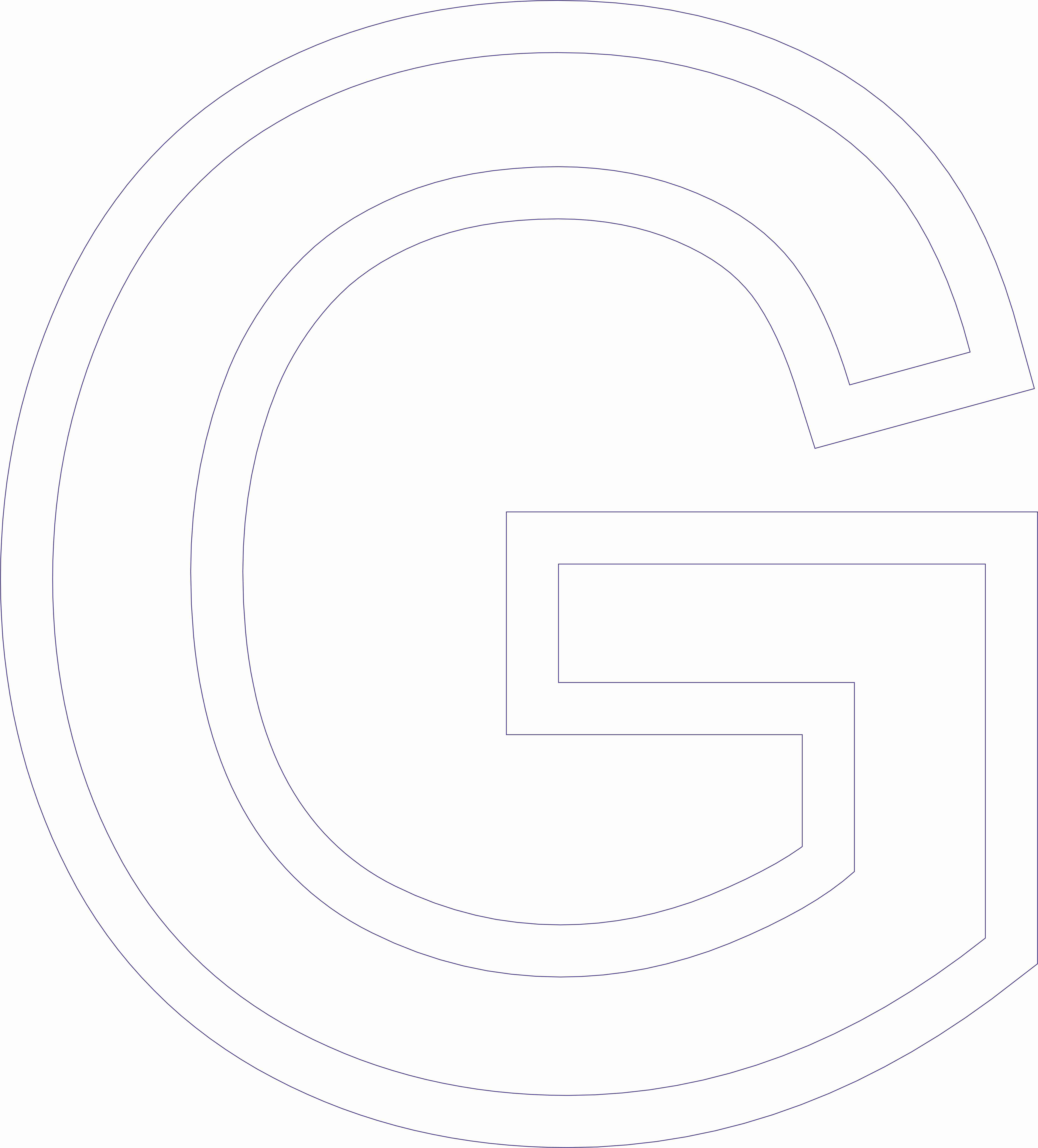  Foto: Lettera in Polistirolo - G Altezza 50 cm